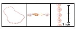 14k Gold Cultured Freshwater Pearl Strand (7.5-8mm/16in)