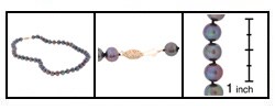Cultured Freshwater Black Pearl Strand (7.5-8mm/ 16 in.)