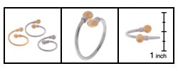 Silver-plated Copper Magnetic Acupressure Ring