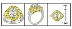 18k Yellow & White Gold 2 1/6ct TDW GIA Certified Diamond Ring