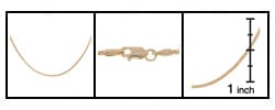 14-kt Gold 18-inch 1.6 mm Hollow Popcorn Necklace
