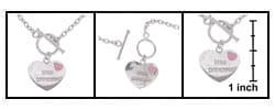 Sterling Silver Little Princess Toggle Necklace