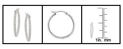 14k Gold 1/4ct TDW Diamond Mini Hoop Earrings ( I-J, I1-I2 )