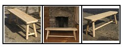 Rustic Adirondack Cedar Dining Bench