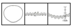 Platinum 30.16ct TDW Round Diamond Necklace (G-H, SI1-SI2)