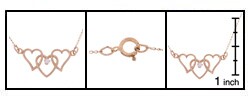 14k Gold-Filled 2mm Cubic Zirconia Heart Pendant