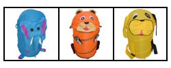 Dog, Bear, and Elephant Toy Bin/Hamper Set