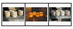 Alabaster Pear Candle Votive Set (Egypt)