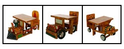 Vehicle Children's Desk and Chair Set