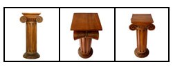 Hand-carved Tall Pedestal Table