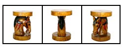 Hand-carved Horse Table