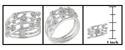 14k White Gold 1/5ct TDW Diamond Right-Hand Ring (H-J, I1-I2)