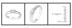 14-kt. White Gold 1/4 Ct. (H-I, I1) Round Diamond Solitaire Ring