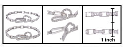 Sterling Silver CZ Clasp Bracelet
