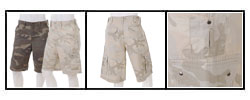 George & Martha Men's Baltimore Canvas Cargo Shorts