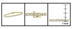 10-kt. Yellow Gold 1-ct. TW Diamond Tennis Bracelet(J-K, I2-3)