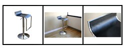 Modern Adjustable Curved Barstool