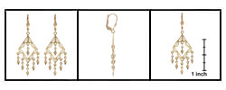 14k Gold Diamond-cut Chandelier Earrings