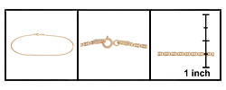 14k Gold Mariner Anklet