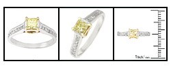 14k Two-tone Gold 5/8ct TDW Diamond Engagement Ring