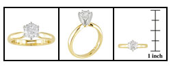 14k Gold 3/4 ct TDW Round Diamond Solitaire Ring (I-J, I1-I2)