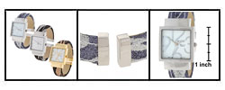 Geneva Platinum Women's Sparkle Bangle Watch