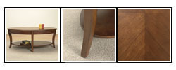 Oval Walnut Coffee Table