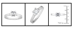 14k Gold 1/2ct TDW Asscher Diamond Solitaire Ring (H-I, SI1)