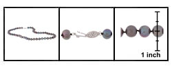 Freshwater Cultured Black Pearl Strand (7.5-8 mm/18 in.)