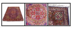 Tabriz Hand-knotted Navy / Rust 9'8 x 12'7 (Iran)