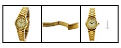 Titan Women's Goldtone Dial Watch