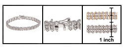 Sterling Silver 1/8ct TW Diamond Tennis Bracelet