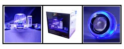 Logisys 2.1+1 Clear Subwoofer with Blue LED Speaker