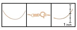 14k Yellow Gold 16-inch Foxtail Chain (Set of 3)