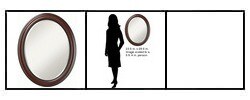 Zhivago Cherry Beveled Mirror
