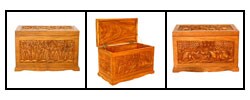 Hand-etched Coffee Table Chest