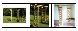 Rustic Log Pole Cedar Adirondack Garden Pergola