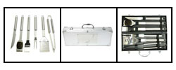 Daxx Stainless Steel 6-piece BBQ Set with Case