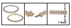 14k Gold 2ct Diamond Spiral Tennis Bracelet (G-H, I2-3)