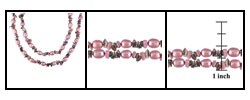 Cultured Freshwater Pearl and Obsidian Necklace (Case of 3)