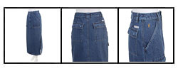 Browning Plus Size Denim Cargo Skirt