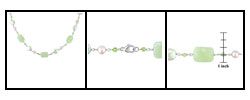 Cultured Freshwater Pearl Peridot and Quartz Bead Necklace
