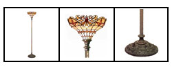 Tiffany-style Classic Jewel Torchiere