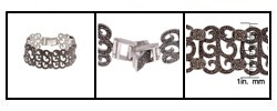 Sterling Silver Marcasite Filigree Bracelet