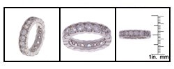 Sterling Silver 5-mm Round CZ Ring
