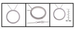 Sterling Silver 28 mm Polished Circle Pendant