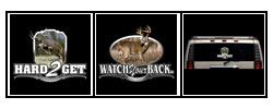 Set of 2 Vinyl Mule Deer Wildlife Window Decals