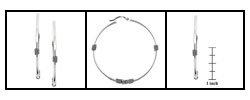 Sterling Silver Antique Hoop Earrings