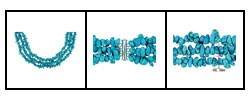 Turquoise Three-strand Sterling Silver Necklace