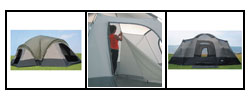 WFS 9-person Dome Tent with 3 Side Rooms